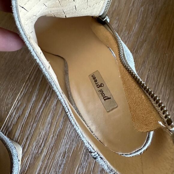 Paul Green CAYANNE PEEP TOE BOOTIE in Metallic Smoke - Picture 8 of 9